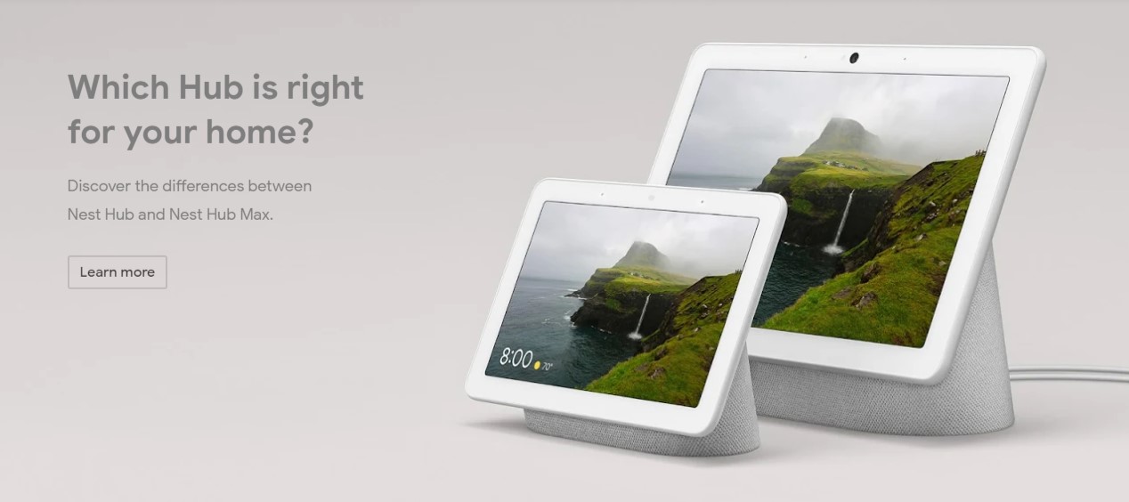 Google Nest Hub 2nd Gen Smart Home Speaker And 7 Display In Chalk With