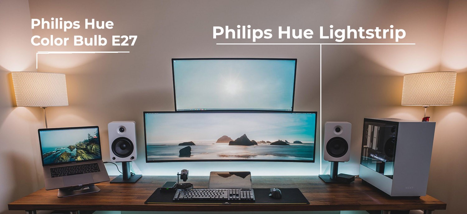 Philips Hue Lightstrip Plus Starter Kit, kèm Bridge - Gu Công Nghệ