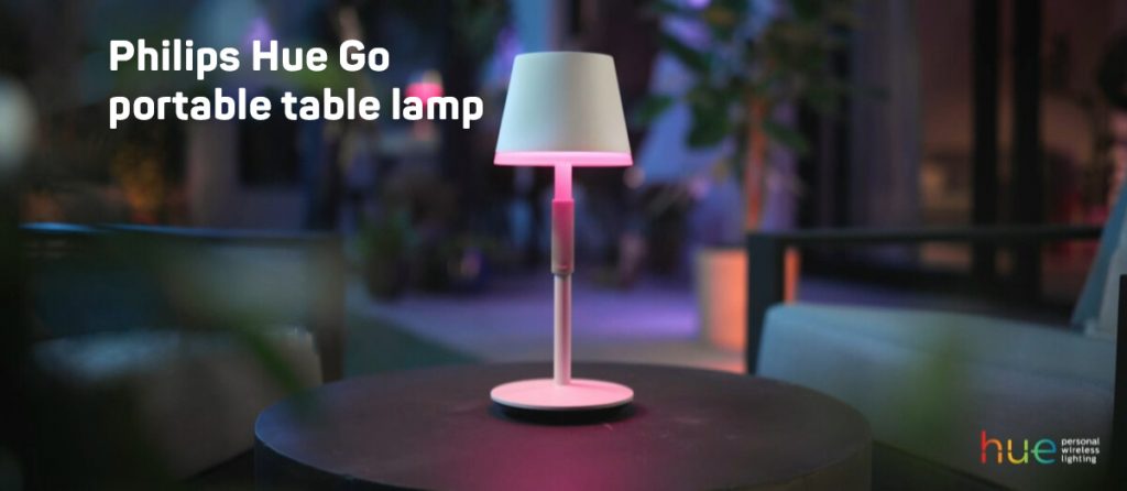 danh gia Philips Hue Go portable table lamp