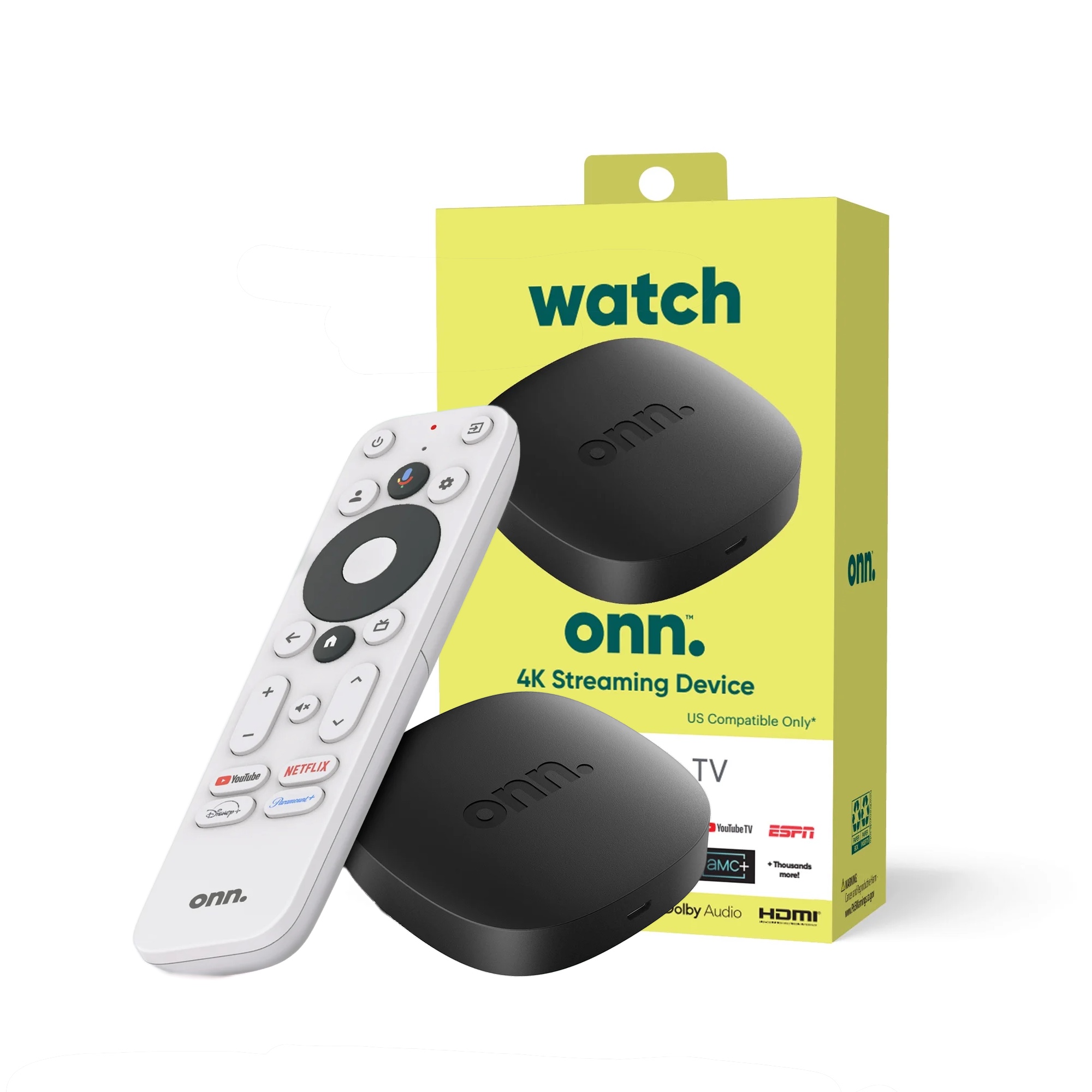 Onn 4K Streaming Google TV Box 2024