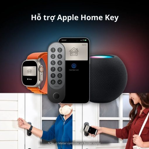Khóa cửa vân tay Aqara U200 - Tương thích Matter, hỗ trợ HomeKey - Ảnh 3