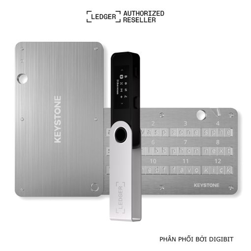 Combo Ledger Nano S Plus và Bảng thép