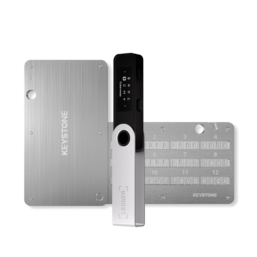 Combo Ledger Nano S Plus và Bảng thép