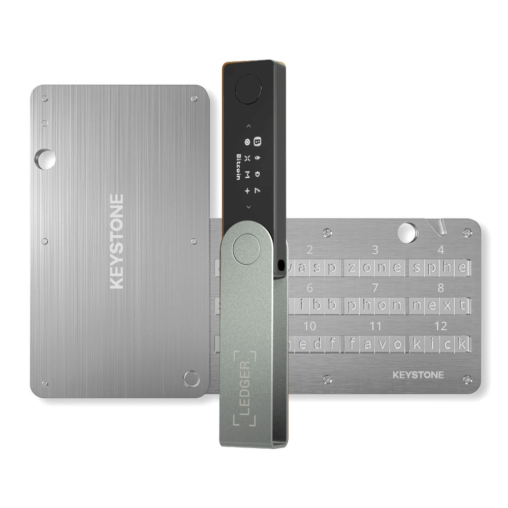 Combo Ledger Nano X và Bảng thép