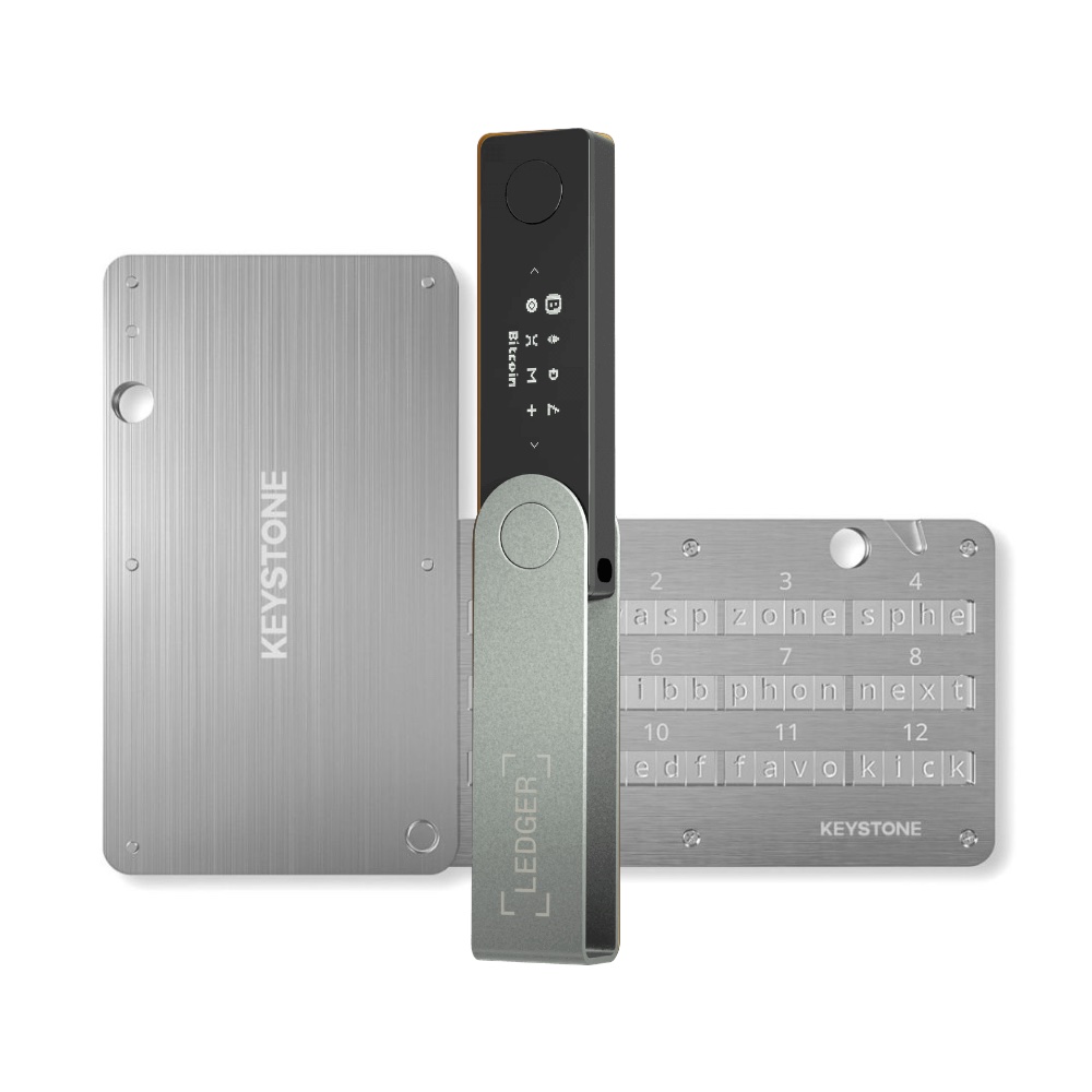 Combo Ledger Nano X và Bảng thép