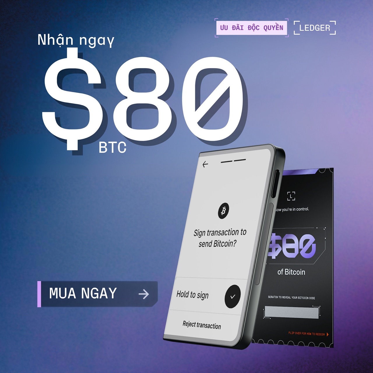 Ví lạnh Ledger Stax cao cấp