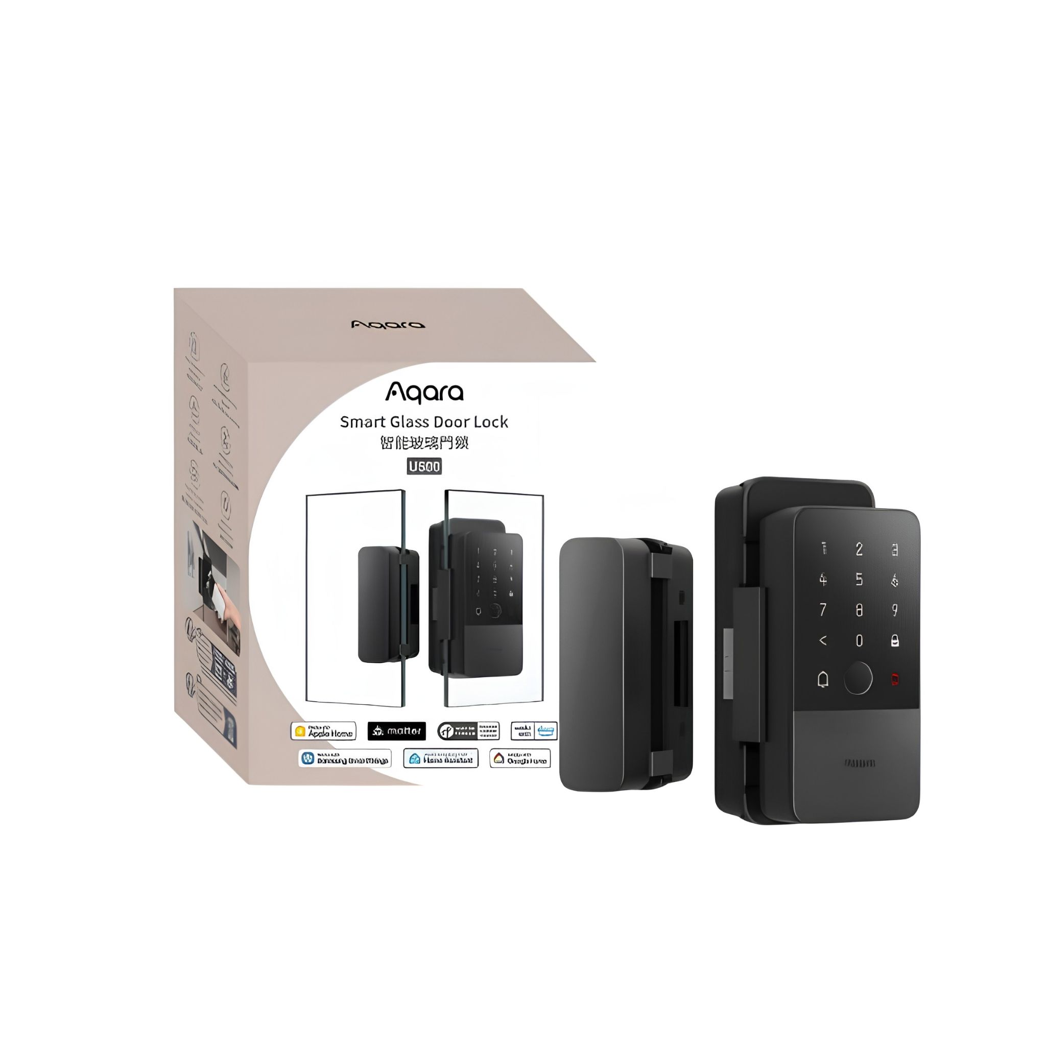 Khóa cửa kính thông minh Aqara U500