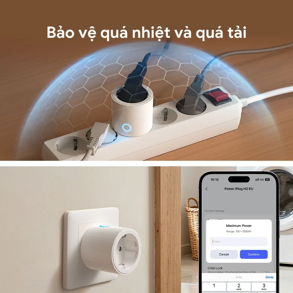 Ổ cắm Aqara H2 EU RGB - Ảnh 3